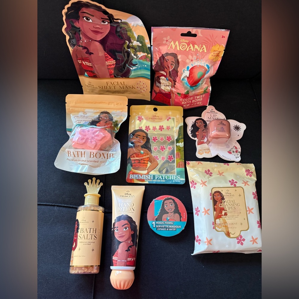 DISNEY MOANA PRINCESS bath & body 9pc set